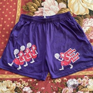Purple Mesh Shorts